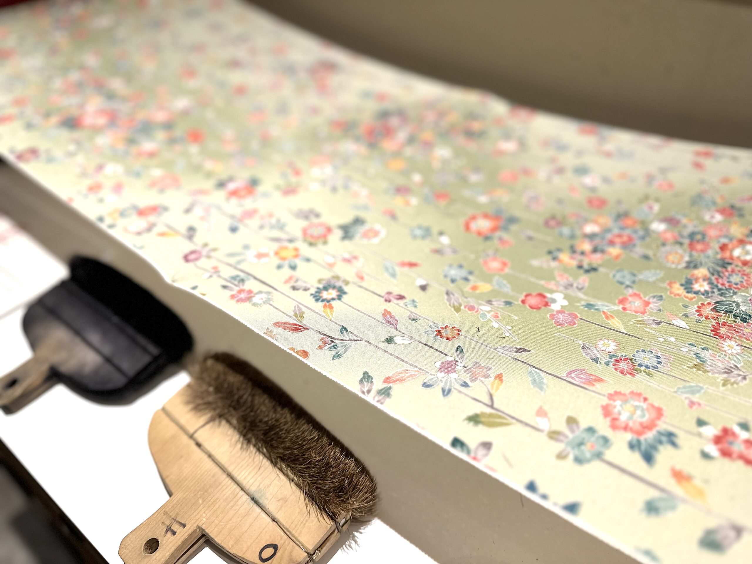 加賀友禅の地染めの工程